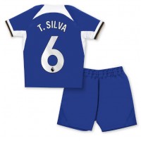 Maglie da calcio Chelsea Thiago Silva #6 Prima Maglia Bambino 2023-24 Manica Corta (+ Pantaloni corti)